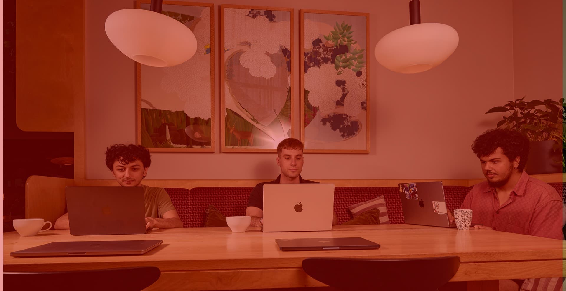 The Aikin team in the studio